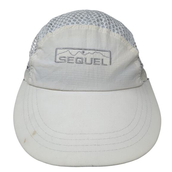 Sequel Slideback Baseball Cap White One Size Adjustable Drawstring Embroidered - Picture 1 of 8